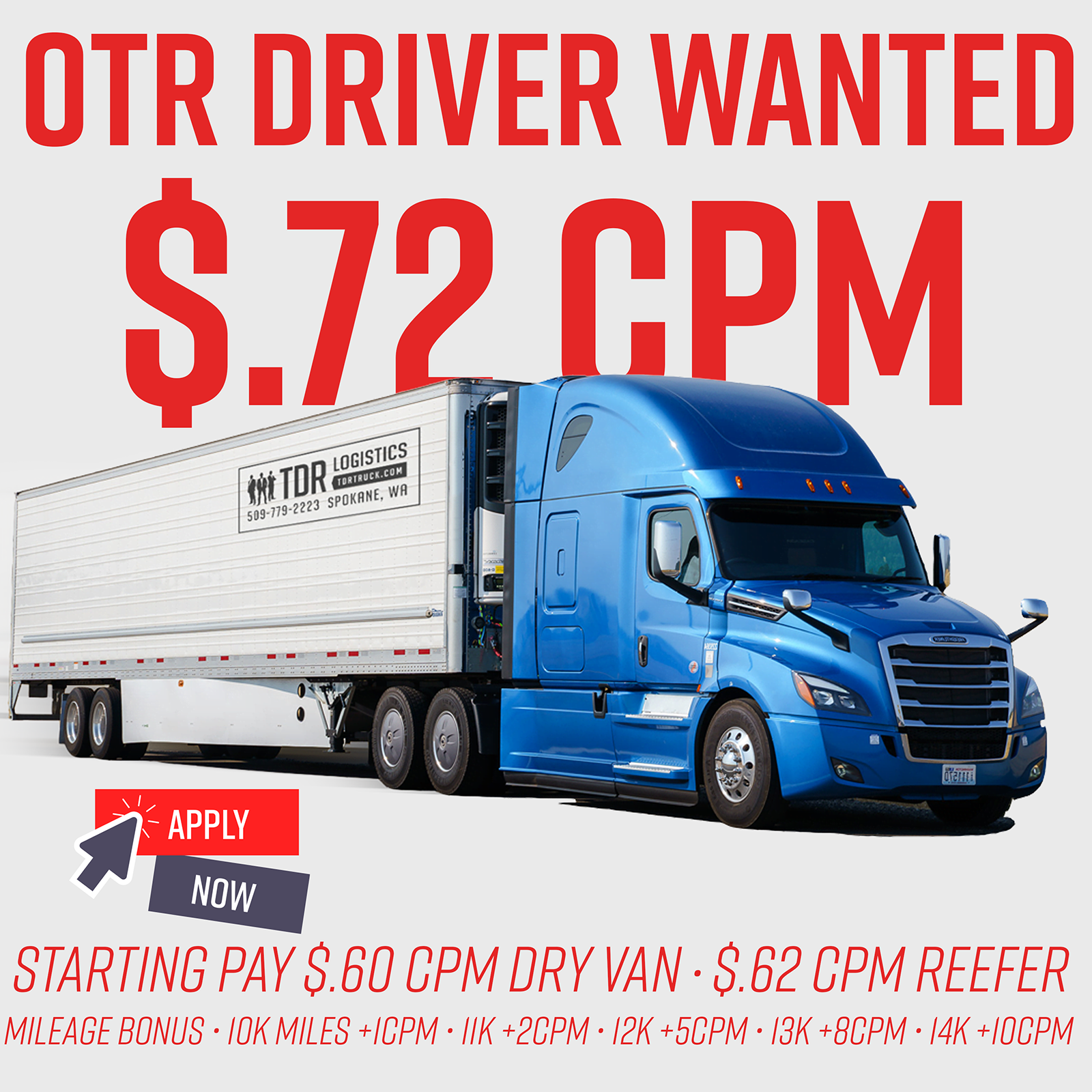 OTR Driver Spokane, WA