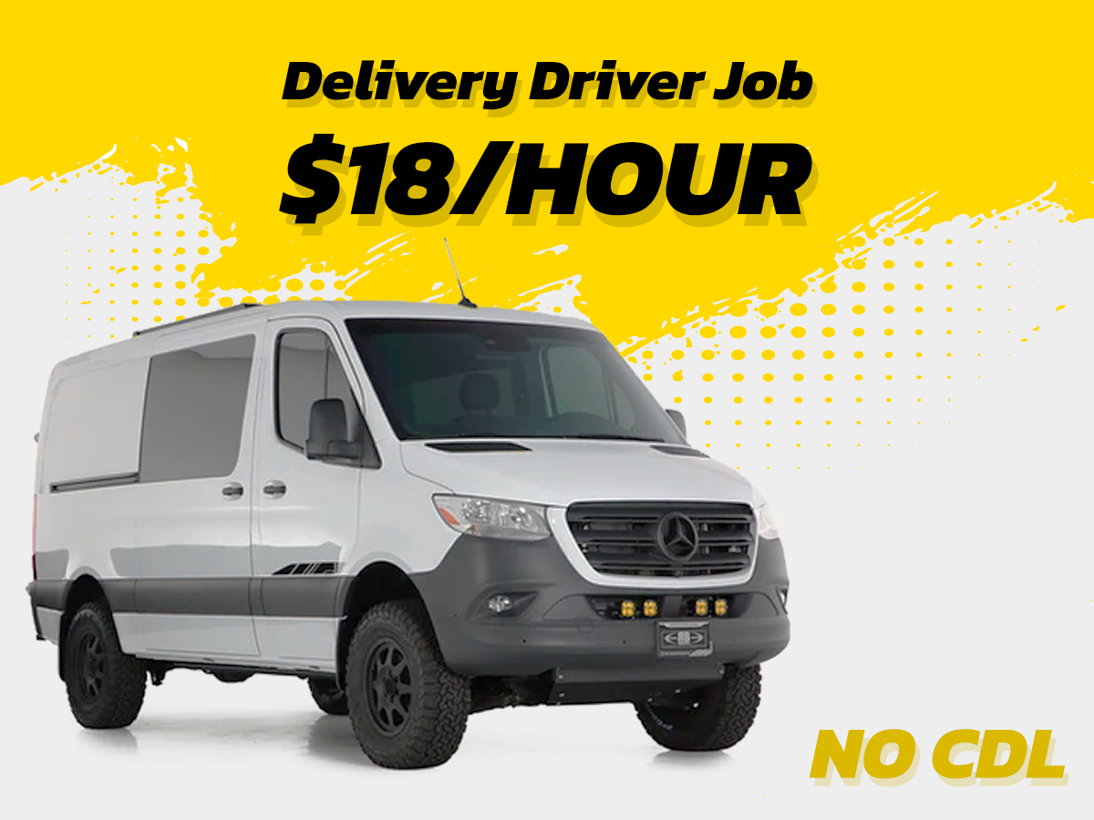 NO CDL Home Every Night Delivery Driver Needed TDR Logistics