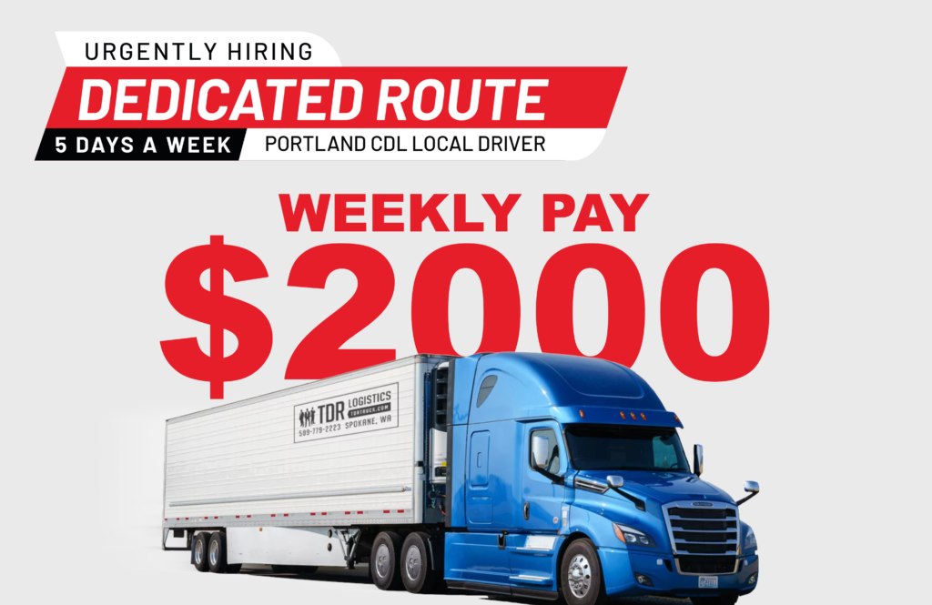 Portland Local CDL Driver Class A Wanted! Night Shift $2000 Weekly pay ...