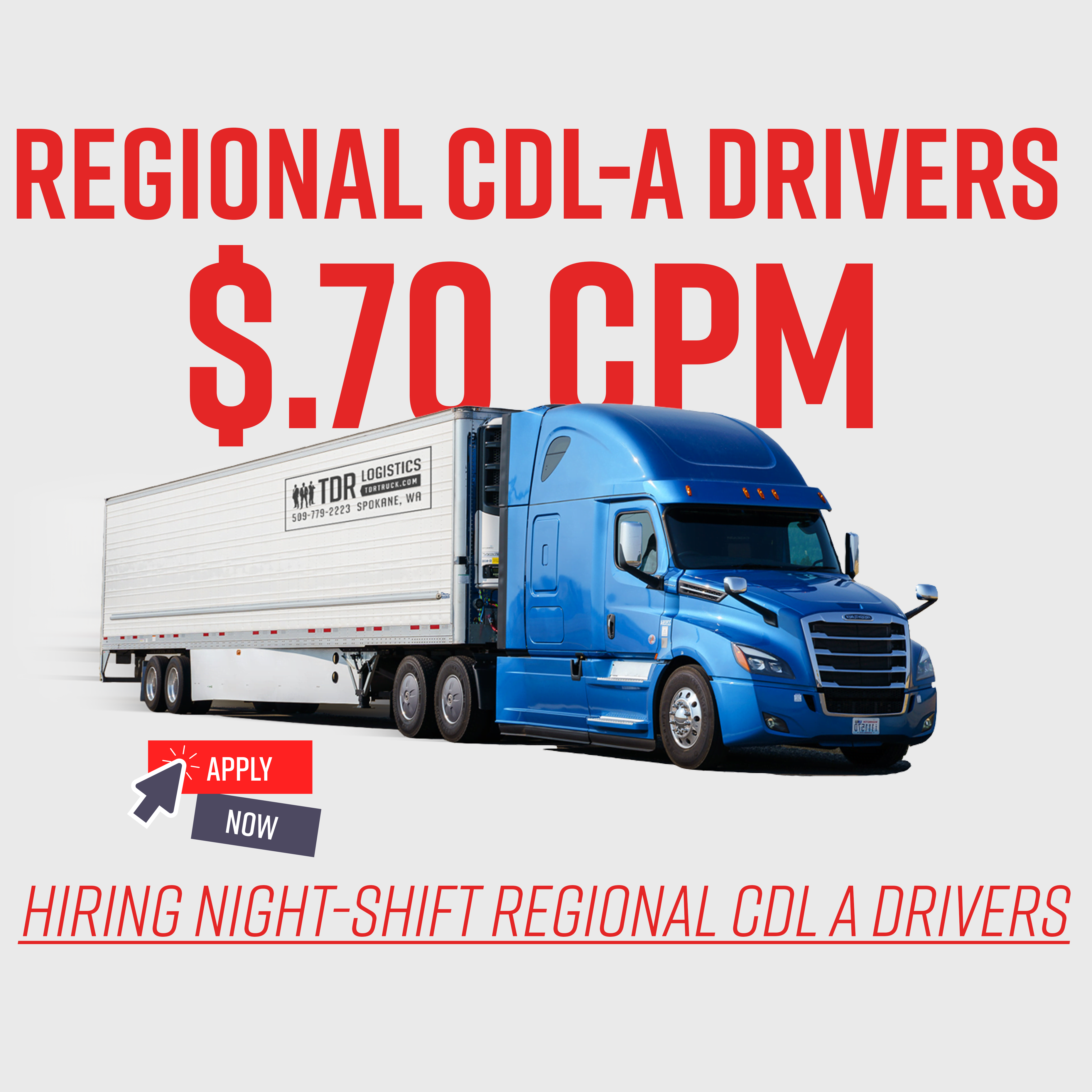 CDL-A Driver hiring Regional Driver